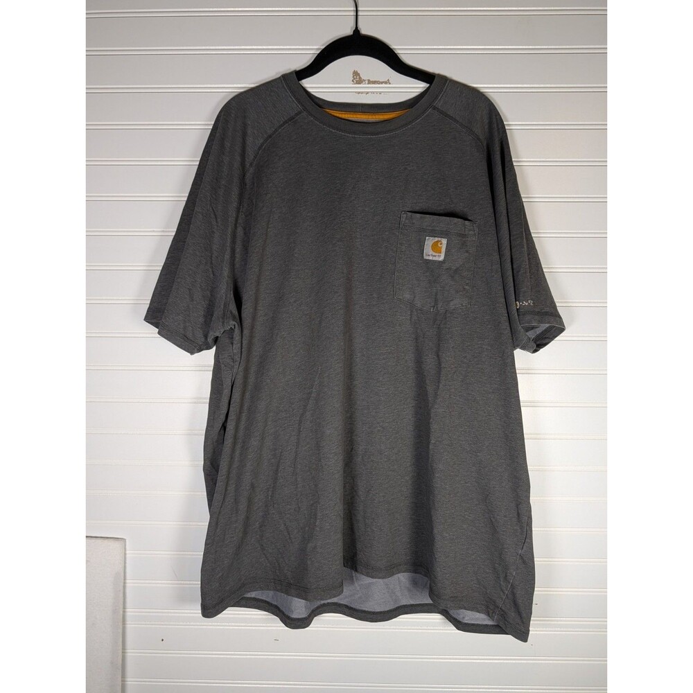 Carhartt Men's 2XL Dark Gray Relaxed Fit Pocket T-Shirt Crew Neck Short Sleeve